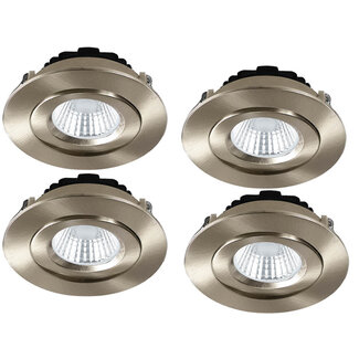 Set van 4 Inbouw Ledspot Praag, 5 Watt, IP44 Set van 4 Inbouw Ledspot Praag, 5 Watt, IP44