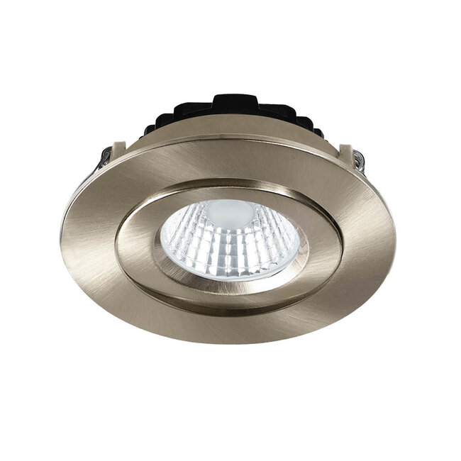 Set van 5 Inbouw Ledspot Praag RVS, 5 Watt, Dimbaar, Warm Wit licht , IP44