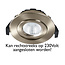 Set van 5 Inbouw Ledspot Praag RVS, 5 Watt, Dimbaar, Warm Wit licht , IP44