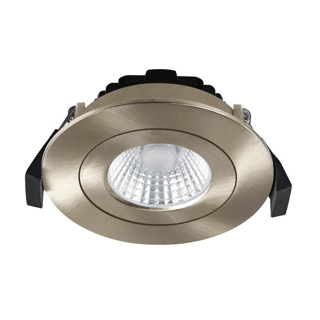 Set van 6 Inbouw Ledspot Praag RVS, 5 Watt, Dimbaar, Warm Wit licht , IP44