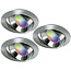 Ansell Set van 3 stuks RVS Wifi. RGB en dimtone inbouwspots, 5,5 W. Dimbaar via app of afstandsbediening