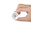 Set van 6 stuks dimbare mini inbouwLEDspot, warm wit, 1x3W Kantelbaar IP44 WITTE uitvoering