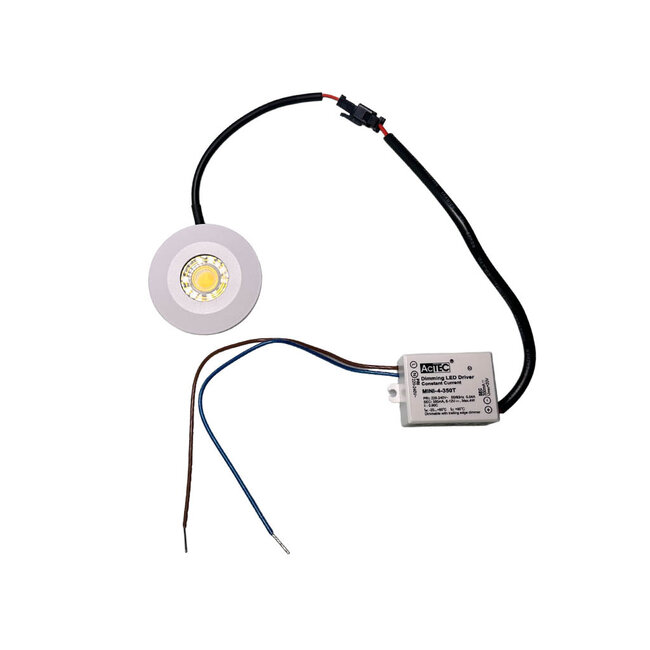 Inbouw Mini Ledspotjes Turijn 4,5 Watt IP65 Dimbaar Witte Kleur