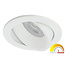 Philips Set van 6, witte LED inbouwspot 4,9W dimbaar (dim to warm), kantelbaar, warmwit licht.