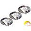 Philips 3 Stuks  Led inbouwspot 4,9W dimbaar, Dim To Warm