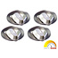 Philips 4 Stuks Led inbouwspot 4,9W dimbaar, Dim To Warm