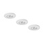 Set van 3 Inbouw Micro Ledspotjes Bern 1,2 watt IP65 Dimbaar witte  kleur