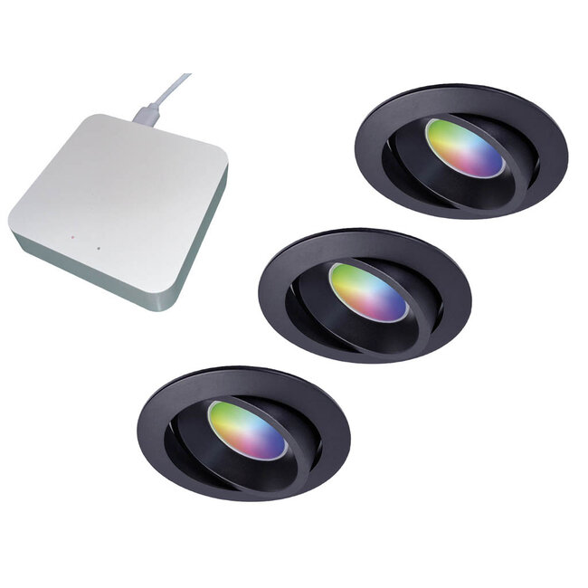 Starterset Smartverlichting :  Kleuren inbouw spots met Bridge