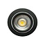 Zwarte Inbouw Ledspot Oslo, 6 Watt, Dimbaar Warm Wit IP44