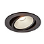 Zwarte Inbouw Ledspot Oslo, 6 Watt, Dimbaar Warm Wit IP44