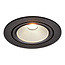 Zwarte Inbouw Ledspot Oslo, 6 Watt, Dimbaar Warm Wit IP44