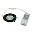 Zwarte Inbouw Ledspot Oslo, 6 Watt, Dimbaar Warm Wit IP44
