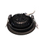 Zwarte Inbouw Ledspot Oslo, 6 Watt, Dimbaar Warm Wit IP44