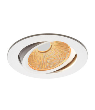 Witte Inbouw Ledspot Oslo, 6 Watt, Dim to Warm Wit IP44