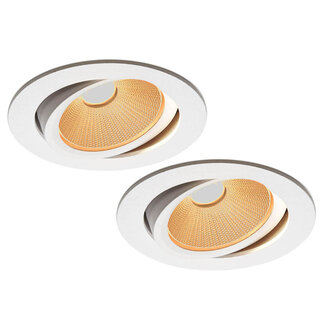 Set van 2 Inbouw Ledspot Oslo, 6 Watt, Dim to Warm Wit, IP44