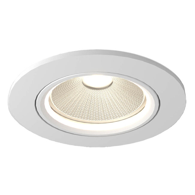 Set van 5 Witte Inbouw Ledspot Oslo, 6 Watt, Dim to Warm Wit IP44
