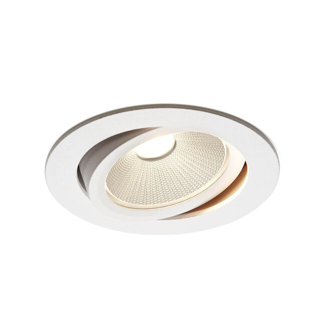 Set van 6 Witte Inbouw Ledspot Oslo, 6 Watt, Dim to Warm Wit IP44