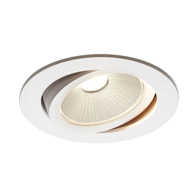 Set van 3 Witte Inbouw Ledspot Oslo, 6 Watt, Dimbaar Warm Wit IP44