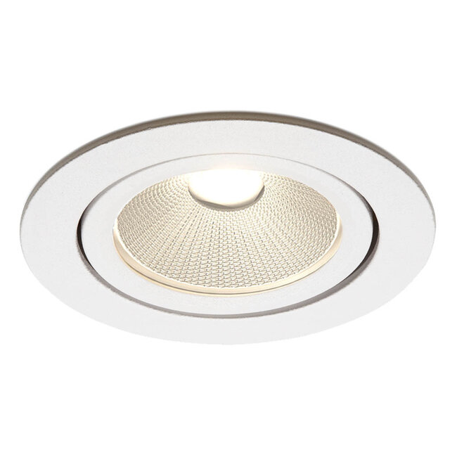 Set van 5 Witte Inbouw Ledspot Oslo, 6 Watt, Dimbaar Warm Wit IP44