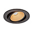 Set van 3 Zwarte Inbouw Ledspot Oslo, 6 Watt, Dim to Warm Wit IP44