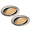 Set van 2 Rvs Inbouw Ledspot Oslo, 6 Watt, Dim to Warm Wit IP44