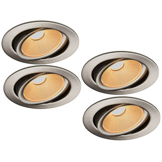 Set van 4 Inbouw Ledspot Oslo, 6 Watt, Dim to Warm Wit, IP44