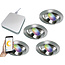Starterset Smartverlichting :  4x Kleuren inbouw spots met Bridge