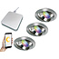 Starterset Smartverlichting :  3x Kleuren inbouw spots met Bridge