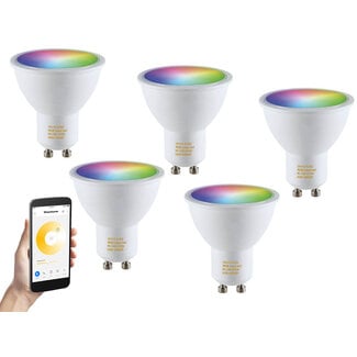 5 stuks  Ledspot GU10 fitting, Hue en Zigbee Compatibel
