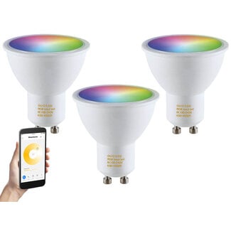 3 stuks Ledspot GU10 fitting, Hue en Zigbee Compatibel