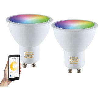 2 stuks Ledspot GU10 fitting, Hue en Zigbee Compatibel
