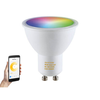 Dimbare RGB ledspot GU10 fitting, Hue en Zigbee Compatibel