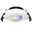 Smart Inbouw Ledspot Bali Wit, RGB en warm Wit.