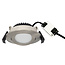 Smart Inbouw Ledspot Bali RVS, RGB en warm Wit.