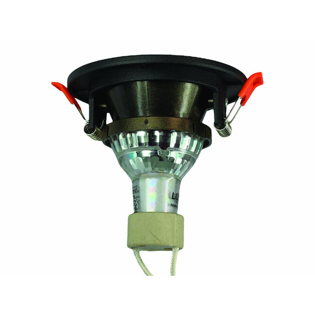 Zwart met goudkleur Inbouw Ledspot Aruba, 5 Watt, dimbaar