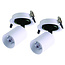 Set van 2, Dimbare inbouw led spot Rotterdam, 360 graden richtbaar. Wit