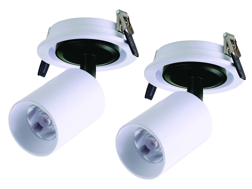 Set van 2 Inbouw led spot Rotterdam, 360 graden richtbaar