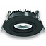 Set van 6 Inbouw Ledspot Dublin Zwart, 6 Watt, Dimbaar Warm wit licht  IP44