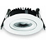 Set van 4 Inbouw Ledspot Dublin Wit, 6 Watt, Dimbaar Warm Wit IP44