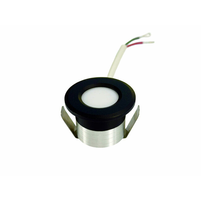 Microlux inbouwspots 2 Watt Zwart