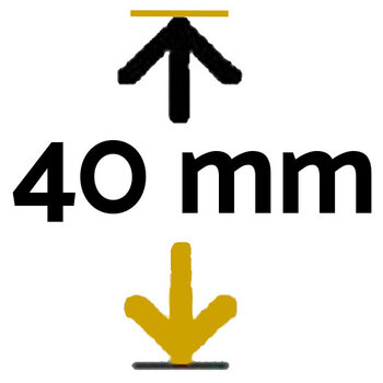 Maximaal 40 mm