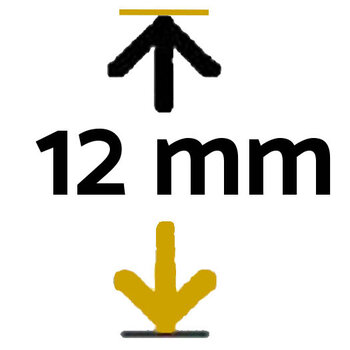 Maximaal 12 mm 