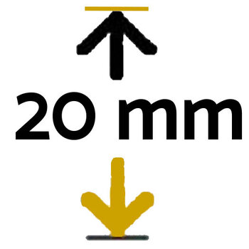 Maximaal 20 mm