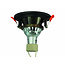 Set van 3 Zwart met goudkleur Inbouw Ledspot Aruba, 5 Watt