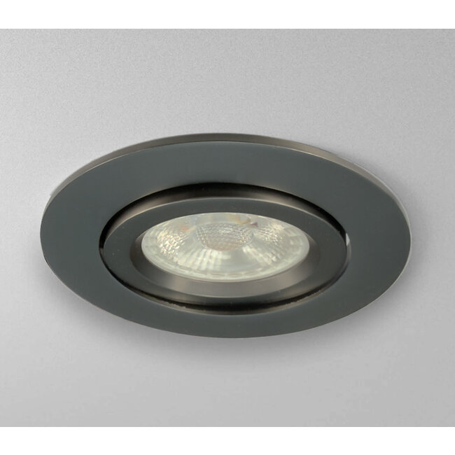 Set van 6 Inbouw Inbouw Ledspot Dublin, Gun Metal, 6 Watt, IP44