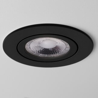 Inbouw Ledspot Dublin, 6 Watt,  IP44, Zwart