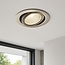 Rvs kleur Inbouw Ledspot Oslo, 6 Watt, Dimbaar Warm Wit IP44