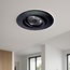 Inbouw LEDspot Parijs, Warm wit licht, dimbaar, 8 Watt, kantelbaar, Zwart