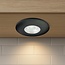 Set van 2 Cabinet Led Inbouwspot warm wit, zwarte uitvoering IP44, dimbaar