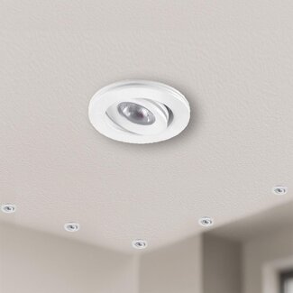Dimbare mini inbouwspot,  3 Watt, IP44